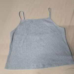 American Eagle Outfitters Sky Blue Ribbed Camisole